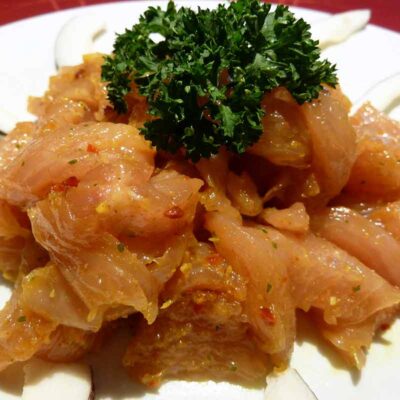 Puten-Geschnetzeltes mariniert Janika