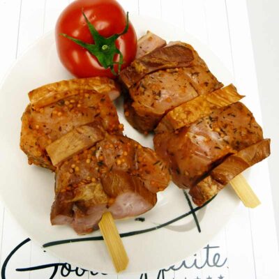 Putenspieß MachuPicchu mit Puten-Bacon