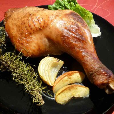 ganze Truthahnkeule Putenkeule