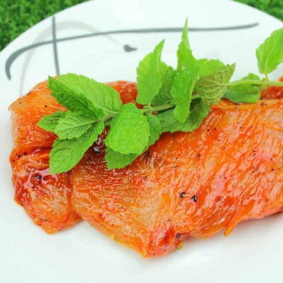 Putenschnitzel Baconmarinade