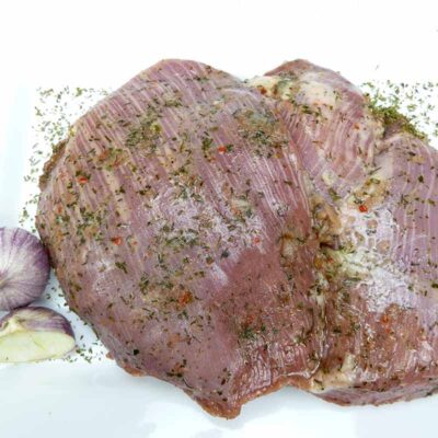 XXL-Putensteak mit Knoblauchmarinade