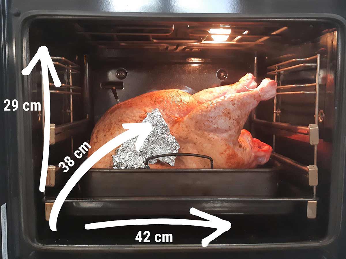 Passt ein ganzer Truthahn in den Backofen?