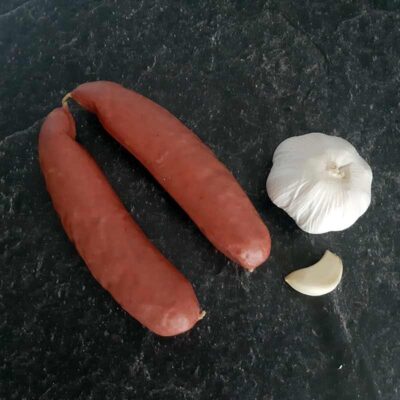 Puten-Knoblauch-Bratwurst